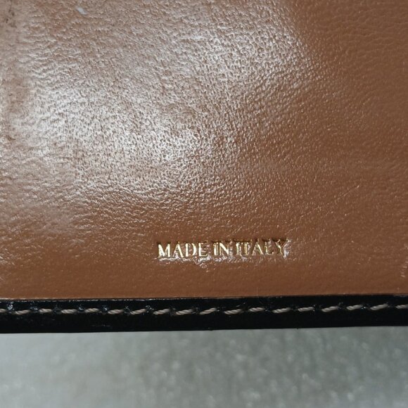 Kate Spade New York Black Italian Leather Bifold Wallet Made in Italy Good Cond - Picture 5 of 16